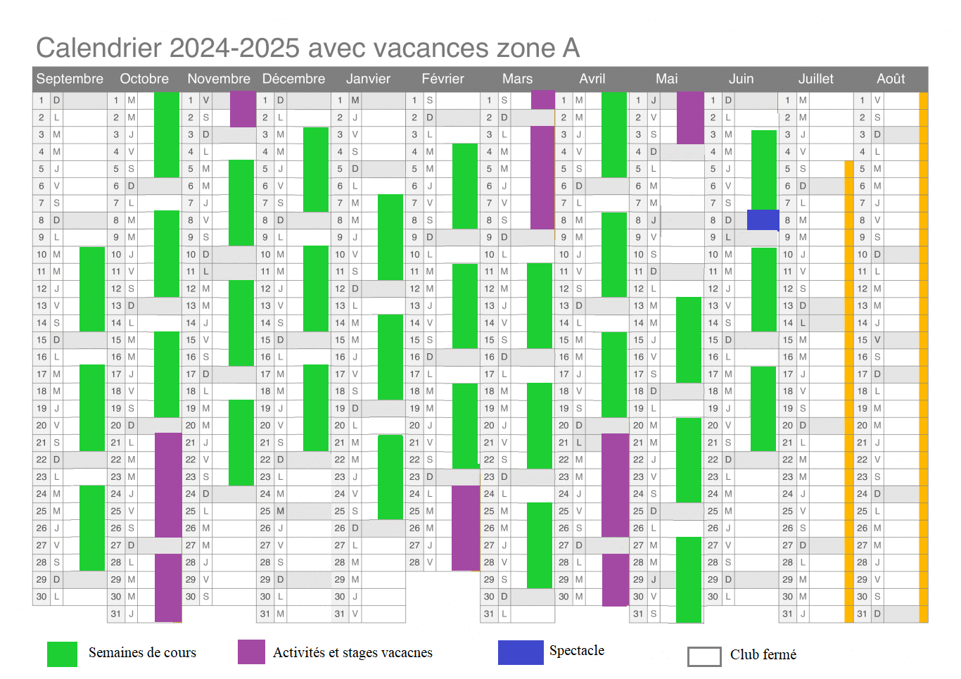 Calendrier vacances 2024 2025 zone a 26966 4